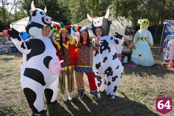На саратовском фестивале подсолнухов раздавали угощения и сувениры