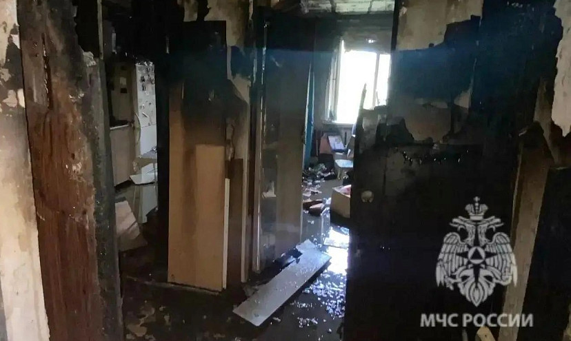 В Саратовской области на пожаре в девятиэтажке спасли 10 человек